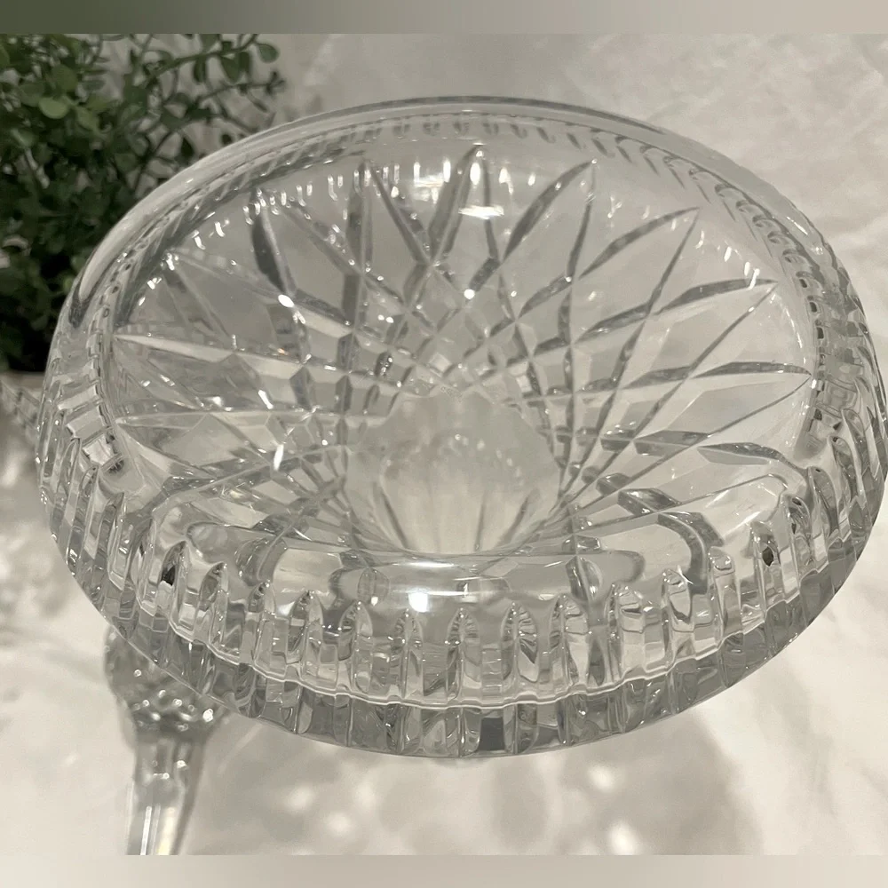 Waterford Lismore Etched Crystal Detailed Ships Decanter w Stopper | EUC